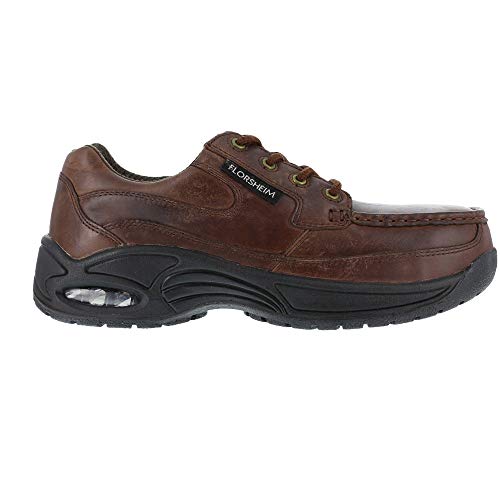 Image of Florsheim Mens Polaris Slip Resistant Composite Toe Work Safety Shoes Casual - Black, Brown - Size 11 3E
