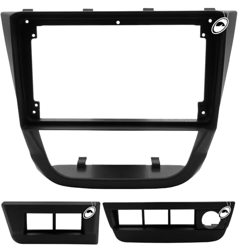 Ludovico Moldura De Painel 2 Din 9' Polegadas Vw Gol Saveiro Voyage G5 - Preto