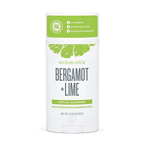 Schmidt's Deodorant Stick, Bergamot + Lime, 3.25 Ounce
