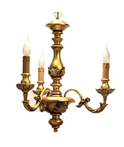Lustre couleur feuille d'or ILAB pour illuminer un salon chic - 2