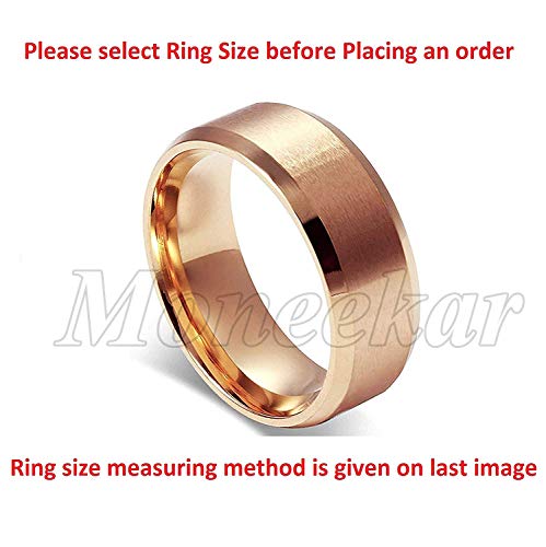 Image of Moneekar Jewels 18k Stainless Steel Ring for Men and Women