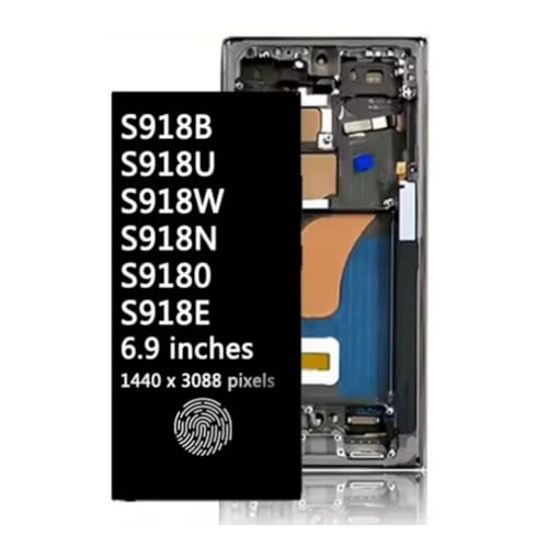 Écran LCD pour Samsung Galaxy S23 Ultra S918B vitre tactile sur châssis violet global