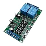 Ritardatore Doppio Canale 7-30V DC Timer Ritardatore Doppio