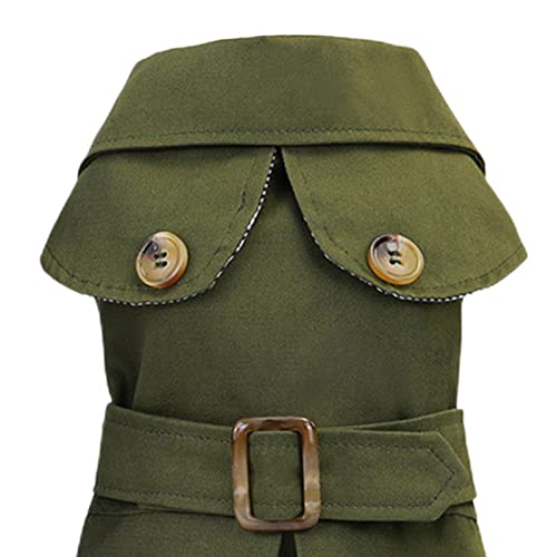 Hislaves Acessórios para animais de estimação, jaqueta para cães, gola virada, lavável, de poliéster