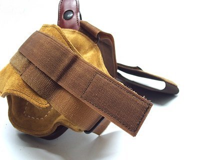 VEGA HOLSTER Fondina per revolver in cuoio marrone, ambidestra, 2 pollici