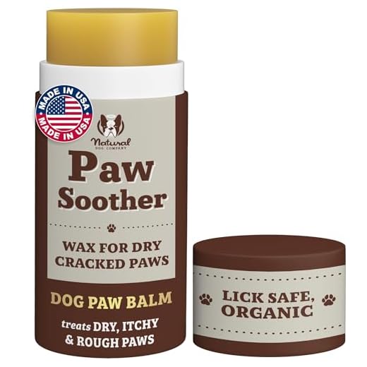 Natural Dog Company Paw Soother Balm, 2 oz. Stick, Dog Paw Cream and Lotion, Moisturizes & Soothes Irritated Paws & Elbows, Protects from Cracks & Wounds