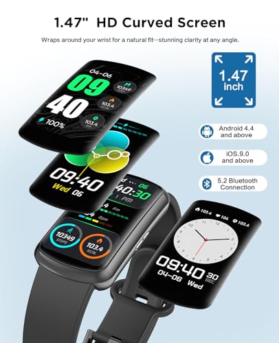 Image of Smart Watch Fitness Trackers for Men Women, 24 /7 Health Activity Monitor