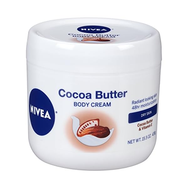 NIVEA Cocoa Butter Body Cream with Deep Nourishing Serum, Cocoa Butter Cream for Dry Skin, 16 Ounce Jar