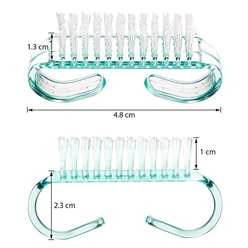 Belicia 4 Pieces Handle Nail Brush Nail Hand Scrubbing Cleaning Brush (Small, Multicolor) - Image 2