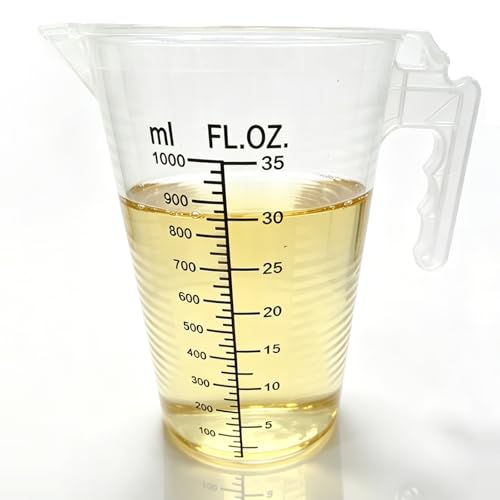 Vaso medidor de herbicida plástico 35oz con mango miniatura 1