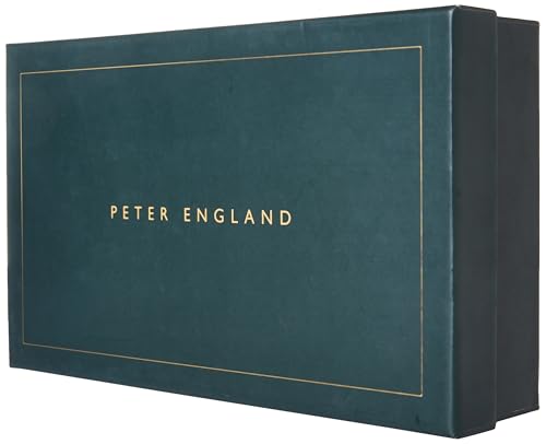 Image of Peter England Men's Reversible Leather Belt & Leather Wallet Combo - Premium Set