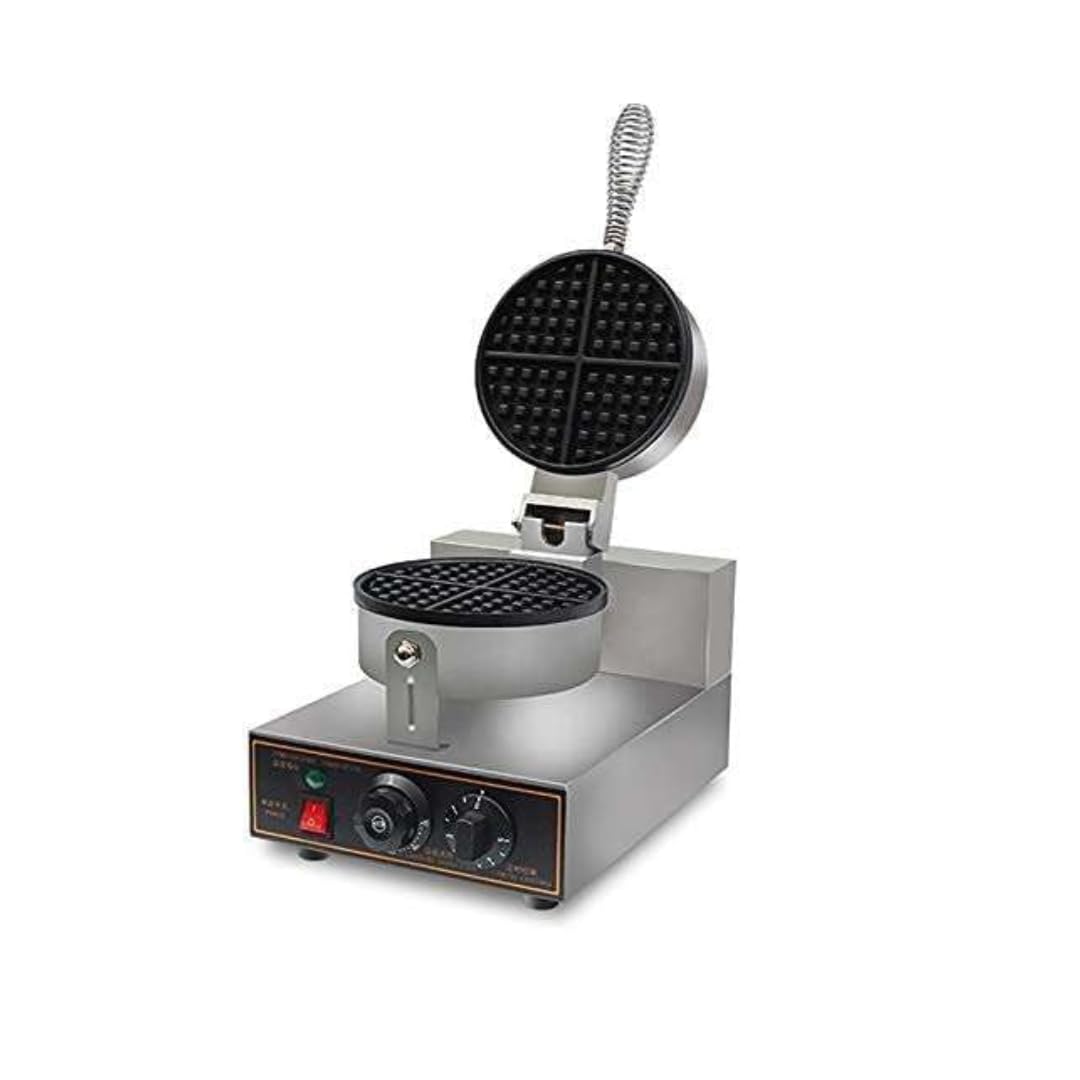 Modern India Kitchenware Waffle Maker Round with Timer Control | Non stick Waffle Machine with Teflon-Coated Baking Plates for Commercial Use-image-13
