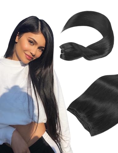 26 Inch 300g Sew in Hair Extensions for Thin Hair Hair Weave Bundles Synthetic Long Straight Natural