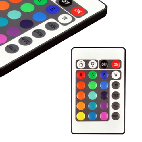 Image of balacoo Led Remote Controller for SMD 5050 RGB Strip Lights with 24 Keys Ir Wireless Brightness and Color Adjustment 1.96X1.37X0.86 Inch