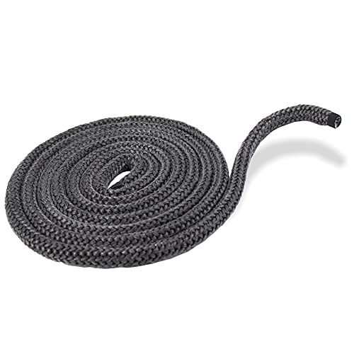 LANZZAS Joint de porte de cheminée et de four - Diamètre : 14 mm - Longueur : 3 m - Ruban en fibre de verre résistant à la chaleur - Cordon d'étanchéité pour four Cover