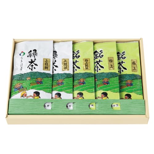 堀江銘茶園 べにふうき茶詰合せ・粉末緑茶・栽培品種・7種飲み比べセット・上煎茶8袋セット・お茶詰合せ・極上 冠茶 80g×3袋セット (お茶詰合せ)