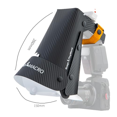 Guage Slimline Softbox - Difusor macro compacto para objetivos inferiores a 60 mm, flash softbox plegable para fotografía macro, flores, insectos y detalles (versión delgada) - imagen 4