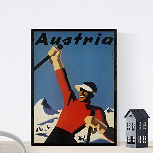 Nacnic Vintage Poster Vintage Poster European mountains. Ski in A...