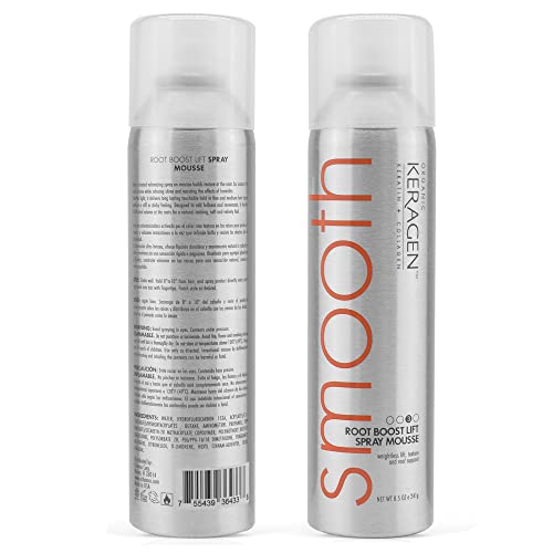 Keragen - Mousse Hair Spray 8.5 Oz - Root Boost - Lifts, Adds Volume And Texture #TOP3