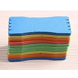 Honseadek 10 Stück für EVA-Schaum-Wickelbrett für Angelschnur, Vorfachaufbewahrung, Angelköder, Spurdrahthalter mit leichtem, tragbarem Design, kompatibel mit