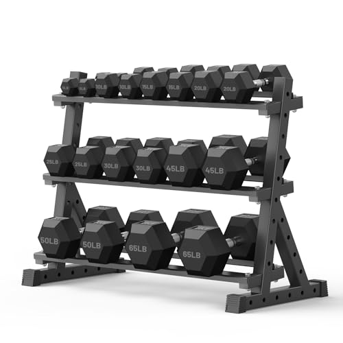 Papababe 3 Tier Dumbbell Rack
