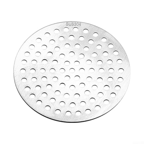 Besttoolifes Filtro igienico per scarico doccia, filtro rotondo in acciaio inox per scarico doccia, filtro per lavello da pavimento per bagno e cucina (9 cm)