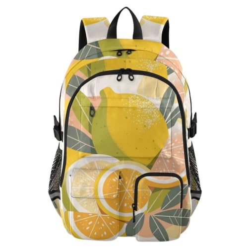 Mochila de viaje minimalista Fruits Lemon para la universidad y oficina de adultos