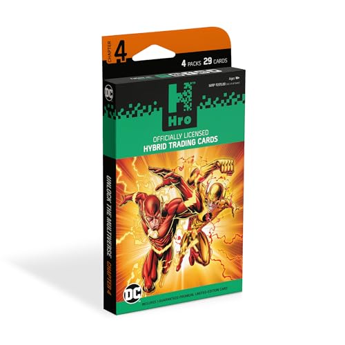 Image of DC | HRO Chapter 4 Hybrid Trading Cards Collection: 4-Pack Premium Booster Box, 29 Cards