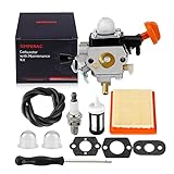 SIMPERAC FS131R Carburetor for Stihl 4180-120-0617 Carburetor FS131 FS131R HT131 HT133 KM131 FS311 Trimmer Brushcutter with Air Filter