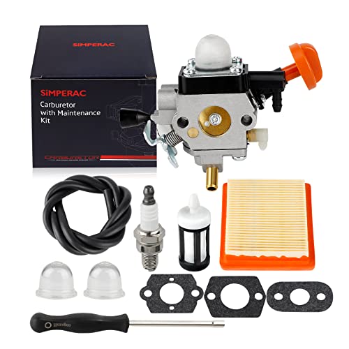 SIMPERAC FS131R Carburetor for Stihl 4180-120-0617 Carburetor FS131 FS131R HT131 HT133 KM131 FS311 Trimmer Brushcutter with Air Filter