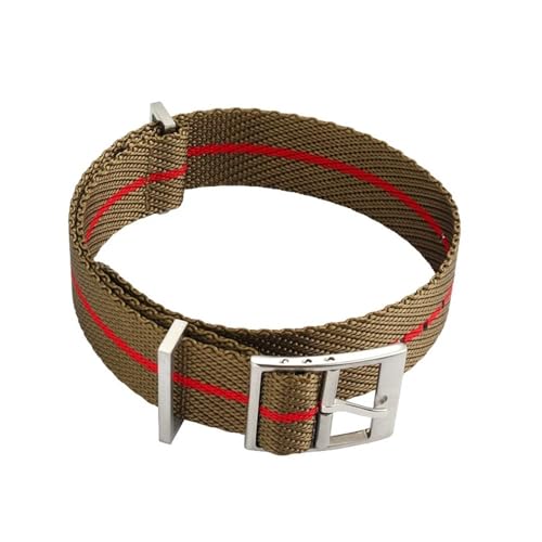 Bracelet en toile tissée 20mm Wasserprogramm la quintessence du nylon pour montre articulée
