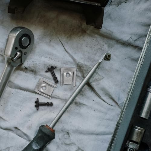 Clip de bandeja inferior de aluminio GANAZONO ligero y resistente para coche 5