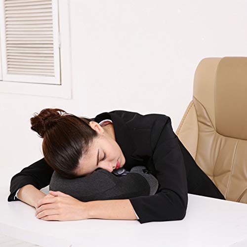 Image of Keemall Inflatable Travel Neck Pillow for Airplane, Car & Long Flight Sleep