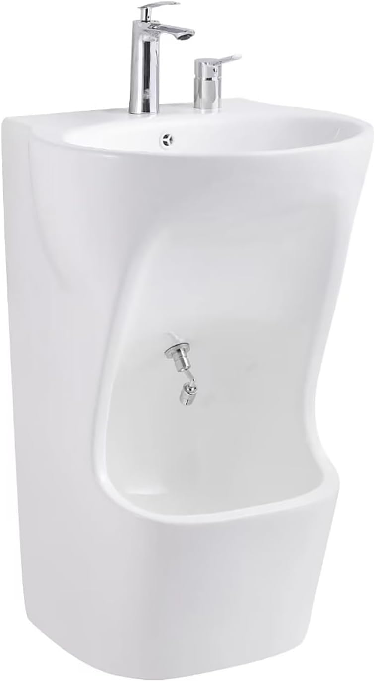 Photo 1 of **FACTORRY SEALED** Islamic Ablution Sink for Wudu/Wudhu – Vertical Ceramic Foot Washing Basin, Space-Saver Wudu Wash Station for Mosque, Prayer Room or Home Bathroom, Glazed Easy-Clean, White