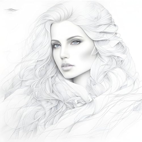 Tableau sur toile decoration salon - Grand portrait yeux bleus 58x90cm pour chambre moderne
