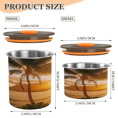 Envase hermético de acero para café 500ml Blueangle miniatura 2