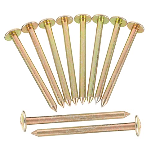 Toddmomy 10Pcs Stainless Steel Ground Marker Stakes Durable Boundary Pins for Gardening Property Line Markers Weather Resistant Landscape Edging Easy to Install and Remove