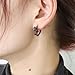 Gothic red rose personality earrings Fashion punk style black earrings personality women's accessorie M3629