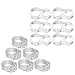Produktbild Türgriffstopper Türgriff Puffer, JESSTOLO 12pcs PVC Silikonpuffer Tür Wand Stopper Türstopper Transparent Set Zum Schutz Von Wänden Und Möbeln