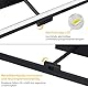 Homefire LED Spiegelleuchte Bad Spiegellampe - 40CM Badlampe Wand 6W Badleuchte Badezimmer Schwarz Wandleuchte Wasserdicht IP44 Wandlampe 4000K Neutralweiß Modern Badlampe für Badschrank Keller Küche