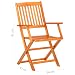 vidaXL Madera Maciza Conjunto Muebles Jardín Acacia 5 Piezas Comedor Exterior