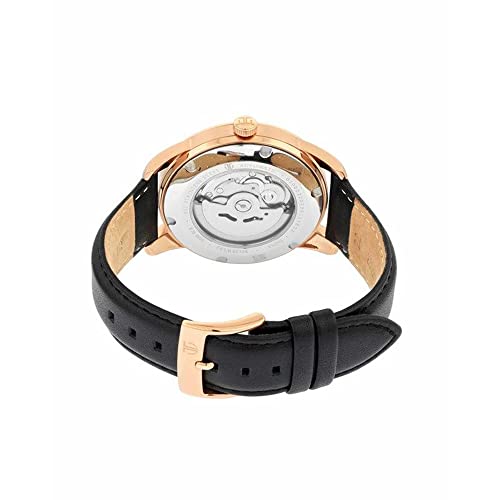 Titan Mens Analog Black Dial Black Band Leather Watch - Image 5