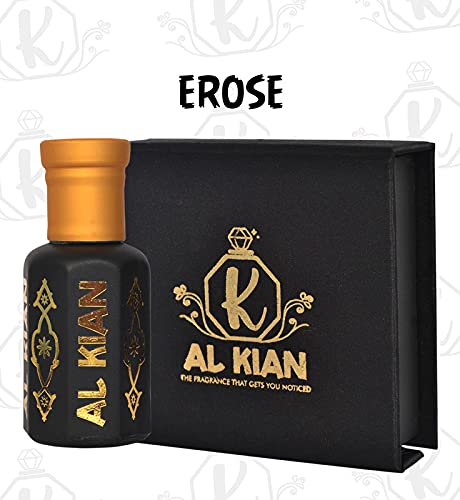 AL KIAN Rasi Royal Blue/Erose Lasting Alcohol-Free Concentrated Attar Fragrance Perfume Oil Roll-On Couple Combo (Pack Of 2) Ideal For Men & Women -3ML 1