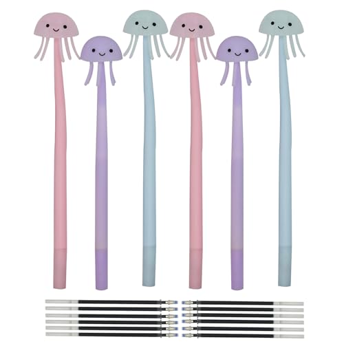 Bolígrafos Gel Negro Jellyfish 6 Piezas Flexible 0.5mm