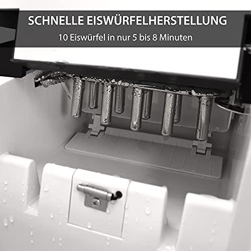 Gino Gelati GG-175W Digitaler Edelstahl Eiswürfelbereiter Eiswürfelmaschine Icemaker max. 15 Kg/24 h – Bild 8