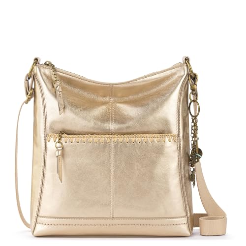 Image of The Sak Lucia Leather Crossbody Purse - Premium Leather Women's Handbag for Everyday & Travel - Cross Body Bag With Zipper