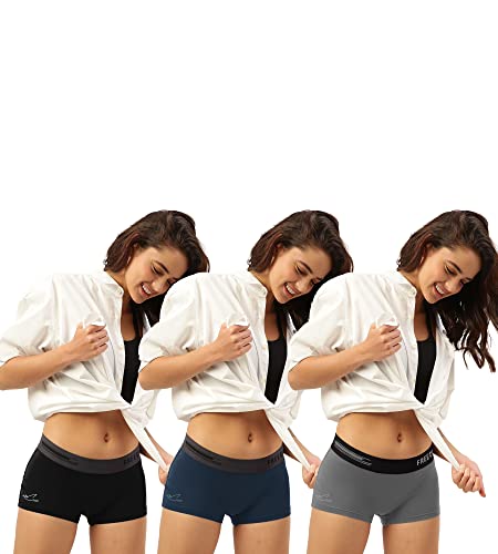 Image of Freecultr Women's Underwear Antibacterial Micromodal Airsoft | Boy Shorts| No-Itch No-Chafing Sweat-Proof & Super Soft Innerwear for Daily Comfort | Lightweight Breathable & Flexible Fit