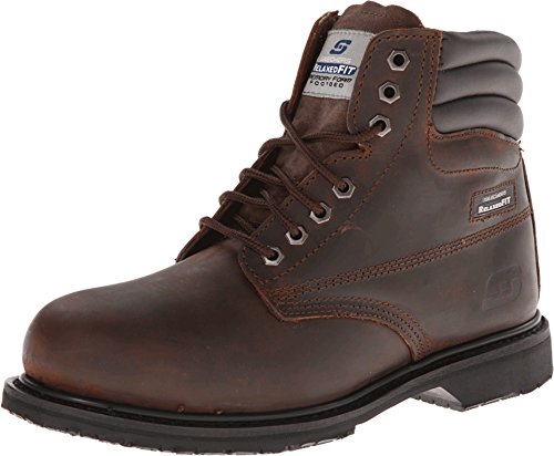 Skechers for Work Men's Grip Slip Resistant Steel Toe Work Boot