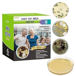 Mold Test Kit for Home Within 6 Individual Tests,DIY Detector at Home,Surface Mold,HVAC,Indoor Air Quality Testing Kits,Black Mold Testing,Includes Detailed Mold Identification Guide and Free Lab