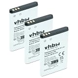 vhbw 3x batteria compatibile con Alcatel 8232S DECT, 8234 DECT, 8232, 8232 DECT, 3BN67330AA smartphone cellulare (1000mAh, 3,7V, Li-Ion)